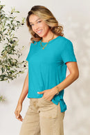 Basic Bae Full Size Round Neck Short Sleeve T-Shirt Plus Size