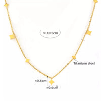 18K Gold-Plated Minimalist Necklace Style B One Size