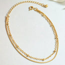 Titanium Steel Double Layered Bracelet
