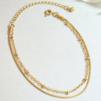 Titanium Steel Double Layered Bracelet