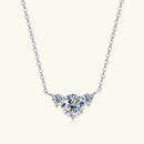 1.2 Carat Moissanite Necklace in 925 Sterling Silver | D Color VVS1 Clarity, Elegant Design - Store 42