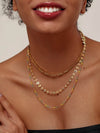 18K Gold-Plated Layered Necklace with Colorful Resin Beads - Stylish Statement Jewelry - Store 42