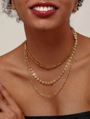 18K Gold-Plated Layered Necklace with Colorful Resin Beads - Stylish Statement Jewelry - Store 42