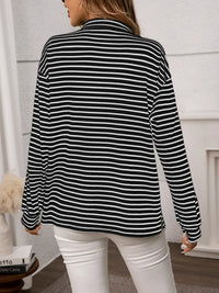 Striped Button Up Long Sleeve Shirt