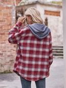 Oversized Plaid Button Up Shacket