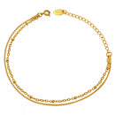 Titanium Steel Double Layered Bracelet