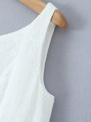 Lace Detail Sleeveless Mini Dress