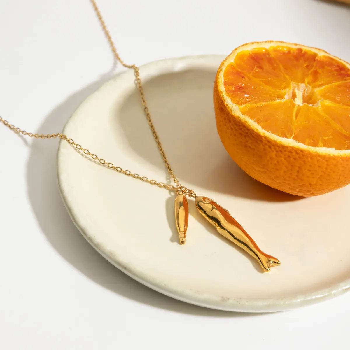 Elegant 18K Gold-Plated Minimalist Pendant Necklace for Modern Sophistication - Store 42