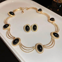 Elegant Gold-Plated Alloy Stud Earrings with Dazzling Gemstones - 0.8 In Length - Store 42