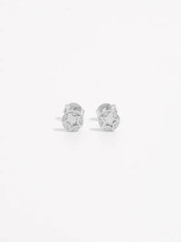 925 Sterling Silver Zircon Star Stud Earrings - Elegant, Lightweight, Platinum-Plated Design - Store 42