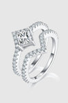 1 Carat Moissanite 925 Sterling Silver Double Layered Ring - Store 42