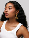 Elegant 18K Gold-Plated Stainless Steel Square Earrings - Stylish and Durable Design - Store 42