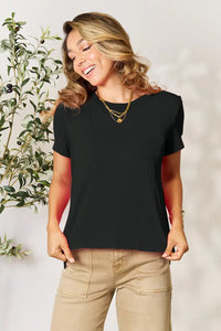 Basic Bae Full Size Round Neck Short Sleeve T-Shirt Plus Size