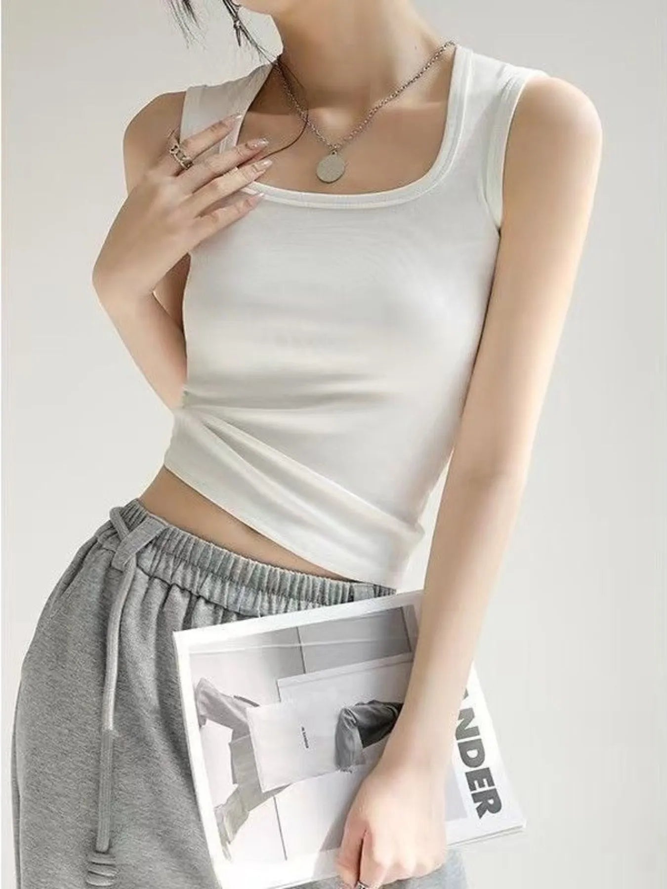 Plus Size Wide Strap Tank