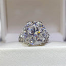 10 Carat Moissanite Ring in 925 Sterling Silver with Certificate and Warranty - Store 42