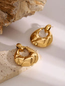 Elegant 18K Gold-Plated Stainless Steel Teardrop Earrings - Dainty Chic Jewelry - Store 42