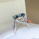 10 Carat Moissanite Ring in 925 Sterling Silver with Certificate - Elegant Luxury Jewelry - Store 42