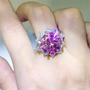 10 Carat Moissanite Zircon 925 Sterling Silver Ring - Store 42