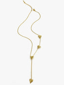 18K Gold-Plated Heart Drop Y-Necklace