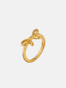 Elegant 18K Gold-Plated Stainless Steel Bow Ring - Unique Statement Jewelry - Store 42