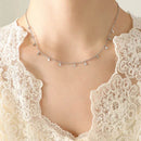 Elegant 18K Gold-Plated Titanium Steel Charm Necklace - 15.7 Inch Adjustable Length - Store 42