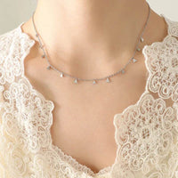 Elegant 18K Gold-Plated Titanium Steel Charm Necklace - 15.7 Inch Adjustable Length - Store 42