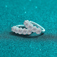 1 Carat Moissanite Zircon 925 Sterling Silver Huggie Earrings - Store 42