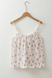 Floral Bow Back Scoop Neck Cami