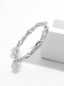 Elegant 925 Sterling Silver Knot Shape Open Ring - Perfectly Crafted for Timeless Style - Store 42