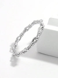 Elegant 925 Sterling Silver Knot Shape Open Ring - Perfectly Crafted for Timeless Style - Store 42