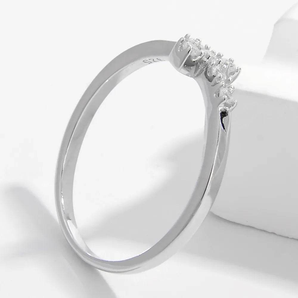 925 Sterling Silver & Zircon Cross Ring for Elegant Style - Durable & Imported Jewelry - Store 42