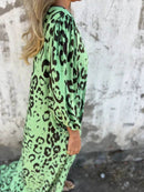 Full Size Printed V-Neck Dress with Pockets Plus Size - Store 42