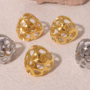 Elegant 18K Gold-Plated Stainless Steel Cutout Ring - Adjustable Sizes 6-8 - Store 42