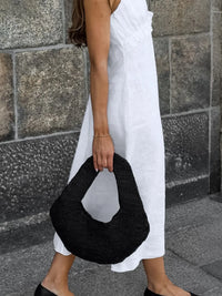 Ruffled V-Neck Maxi Dress