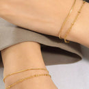 Titanium Steel Double Layered Bracelet