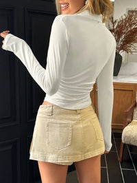 Johnny Collar Long Sleeve T-Shirt