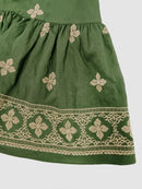 Embroidered Square Neck Cami and Skirt Set