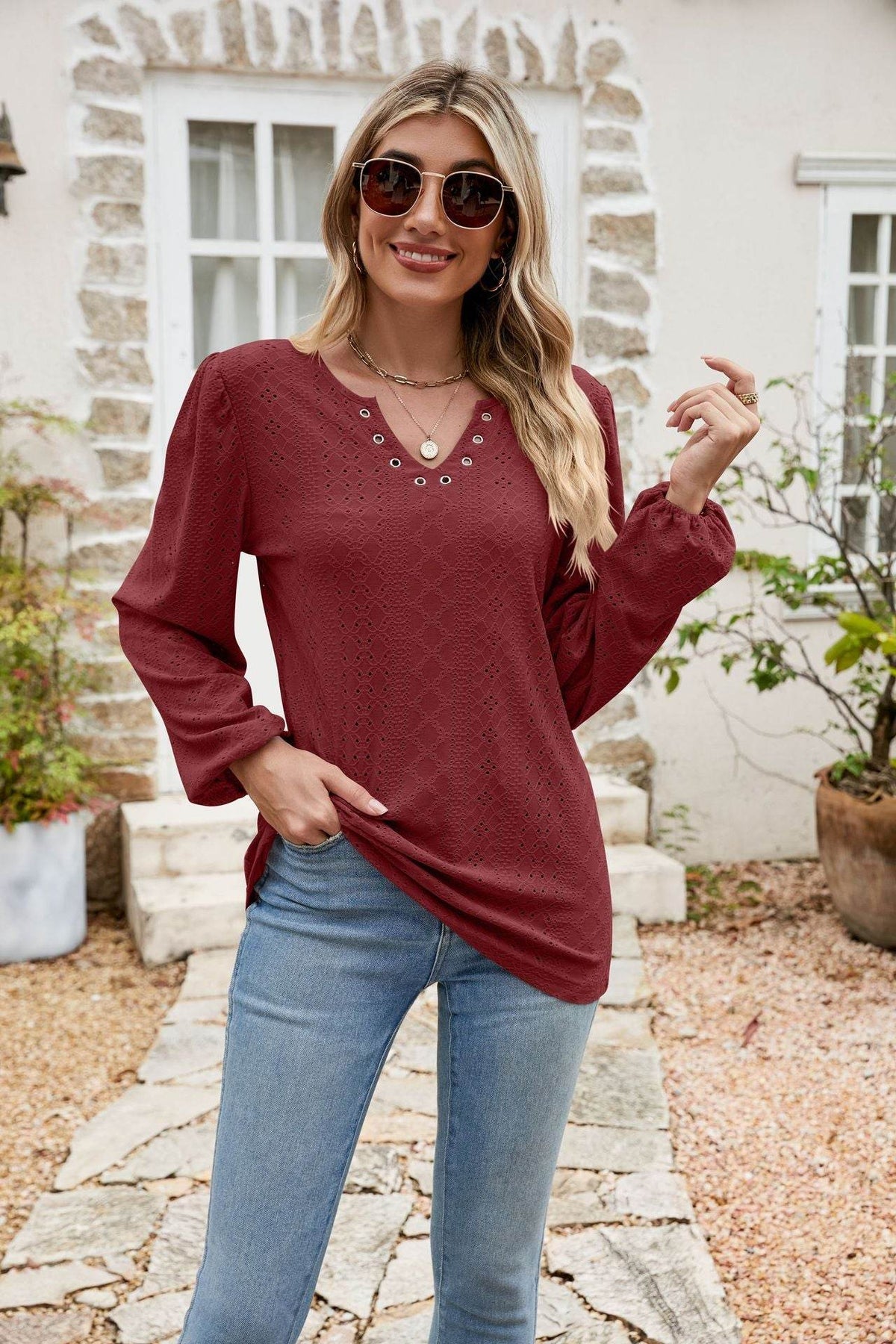 Burgundy / S