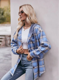 Oversized Plaid Button Up Shacket