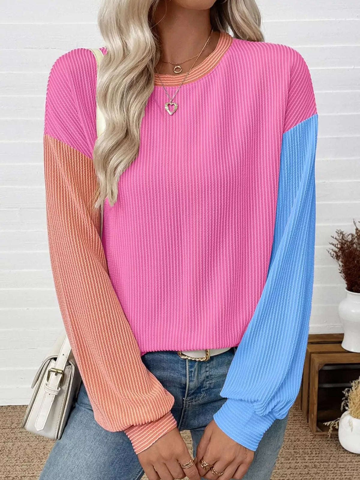Hot pink/Blue / S