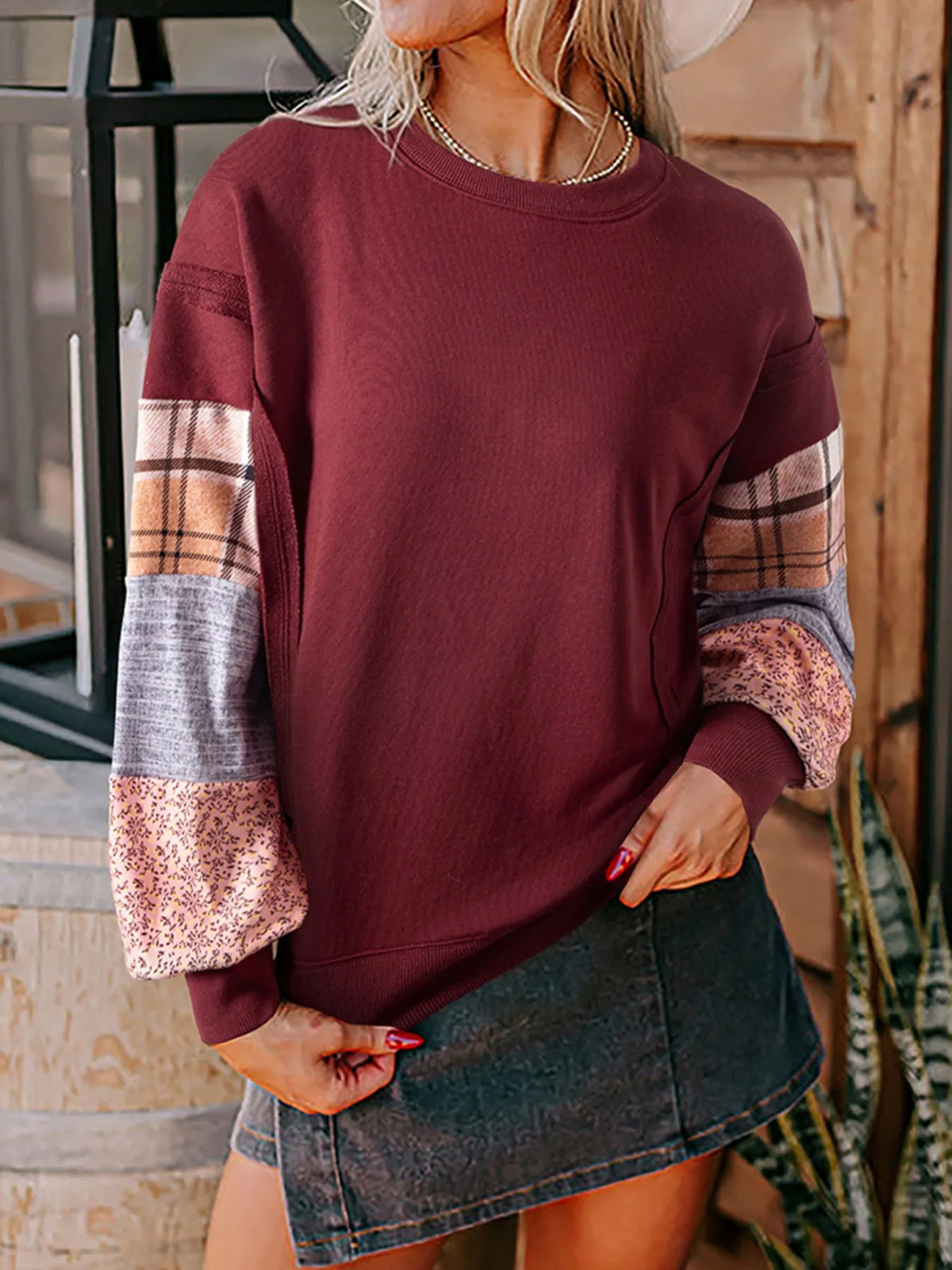 Burgundy / S