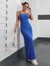 Ribbed Maxi Tank Dress Royal Blue