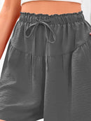Full Size Casual Drawstring High Waist Relaxed Shorts Plus Size - Store 42
