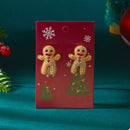 Alloy Gingerbread Man Stud Earrings