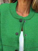 Full Size Button Up Long Sleeve Cardigan Plus Size - Store 42