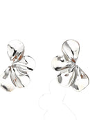 Elegant Stainless Steel Flower Earrings - Classic Floral Design for Everyday Wear - Store 42