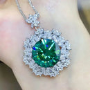 10 Carat Moissanite 925 Sterling Silver Pendant Necklace - Store 42