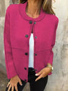 Full Size Button Up Long Sleeve Cardigan Plus Size - Store 42