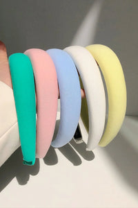 Solid Polyester Wide Headband