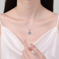 1 Carat Moissanite Zircon 925 Sterling Silver Necklace - Store 42